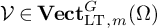script upper V element of upper V e c t Subscript backslash operatorname upper L upper T comma m Superscript upper G Baseline left parenthesis upper Omega right parenthesis