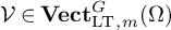 script upper V element of upper V e c t Subscript backslash operatorname upper L upper T comma m Superscript upper G Baseline left parenthesis upper Omega right parenthesis