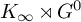 upper K Subscript infinity Baseline right normal factor semidirect product upper G Superscript 0