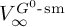 upper V Subscript infinity Superscript upper G Super Superscript 0 Superscript minus backslash operatorname s m