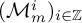left parenthesis script upper M Subscript m Superscript i Baseline right parenthesis Subscript i element of double struck upper Z
