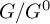 upper G divided by upper G Superscript 0