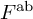 upper F Superscript backslash operatorname a b