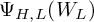 upper Psi Subscript upper H comma upper L Baseline left parenthesis upper W Subscript upper L Baseline right parenthesis