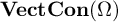 upper V e c t upper C o n left parenthesis upper Omega right parenthesis