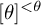 theta Superscript less than theta