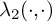 lamda 2 left parenthesis dot comma dot right parenthesis