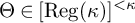 upper Theta element of backslash operatorname upper R e g left parenthesis kappa right parenthesis Superscript less than kappa