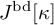 upper J Superscript bd Baseline kappa