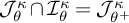 upper J Subscript theta Superscript kappa Baseline intersection upper I Subscript theta Superscript kappa Baseline equals upper J Subscript theta Sub Superscript plus Superscript kappa