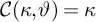 script upper C left parenthesis kappa comma theta right parenthesis equals kappa
