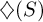 ♢ left parenthesis upper S right parenthesis