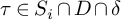 tau element of upper S Subscript i Baseline intersection upper D intersection delta