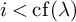 i less than backslash operatorname c f left parenthesis lamda right parenthesis