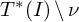 upper T Superscript asterisk Baseline left parenthesis upper I right parenthesis divided by nu