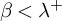 beta less than lamda Superscript plus