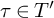 tau element of upper T prime