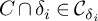 upper C intersection delta Subscript i element of upper C Subscript delta Sub Subscript i