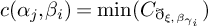 c left parenthesis alpha Subscript j Baseline comma beta Subscript i Baseline right parenthesis equals min left parenthesis upper C Subscript ð Sub Subscript xi comma beta Sub Sub Subscript gamma Sub Sub Sub Subscript i Sub Sub Subscript Sub Subscript Subscript Baseline right parenthesis
