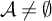 script upper A not equals backslash emptyset