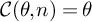 script upper C left parenthesis theta comma n right parenthesis equals theta