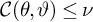 script upper C left parenthesis theta comma theta right parenthesis less than or equals nu