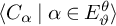 left angle bracket upper C Subscript alpha Baseline vertical bar alpha element of upper E Subscript theta Superscript theta Baseline right angle bracket