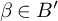 beta element of upper B prime