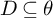 upper D subset of or equal to theta