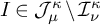 upper I element of upper J Subscript mu Superscript kappa Baseline divided by upper I Subscript nu Superscript kappa
