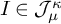 upper I element of upper J Subscript mu Superscript kappa