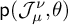 sans serif p left parenthesis upper J Subscript mu Superscript nu Baseline comma theta right parenthesis