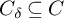 upper C Subscript delta Baseline subset of or equal to upper C