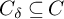 upper C Subscript delta Baseline subset of or equal to upper C
