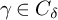 gamma element of upper C Subscript delta