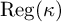 backslash operatorname upper R e g left parenthesis kappa right parenthesis