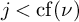 j less than backslash operatorname c f left parenthesis nu right parenthesis