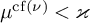 mu Superscript backslash operatorname c f left parenthesis nu right parenthesis Baseline less than kappa