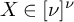 upper X element of nu Superscript nu
