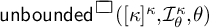 unbounded box open bracket kappa to the kappa power, script I sub theta, theta close bracket