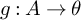 g colon upper A right arrow theta