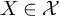 upper X element of script upper X