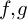 f comma g