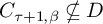 upper C Subscript tau plus 1 comma beta Baseline neither a subset of nor equal to upper D