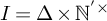 upper I equals upper Delta times upper N Superscript prime times