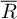 upper R overbar