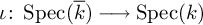 iota colon backslash operatorname upper S p e c left parenthesis k overbar right parenthesis long right arrow backslash operatorname upper S p e c left parenthesis k right parenthesis