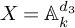 upper X equals upper A Subscript k Superscript d 3