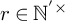 r element of upper N Superscript prime times