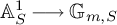 upper A Subscript upper S Superscript 1 Baseline long right arrow upper G Subscript m comma upper S
